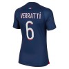 Virallinen Fanipaita Paris Saint-Germain 2023-24 Verratti 6 Kotipelipaita - Naisten